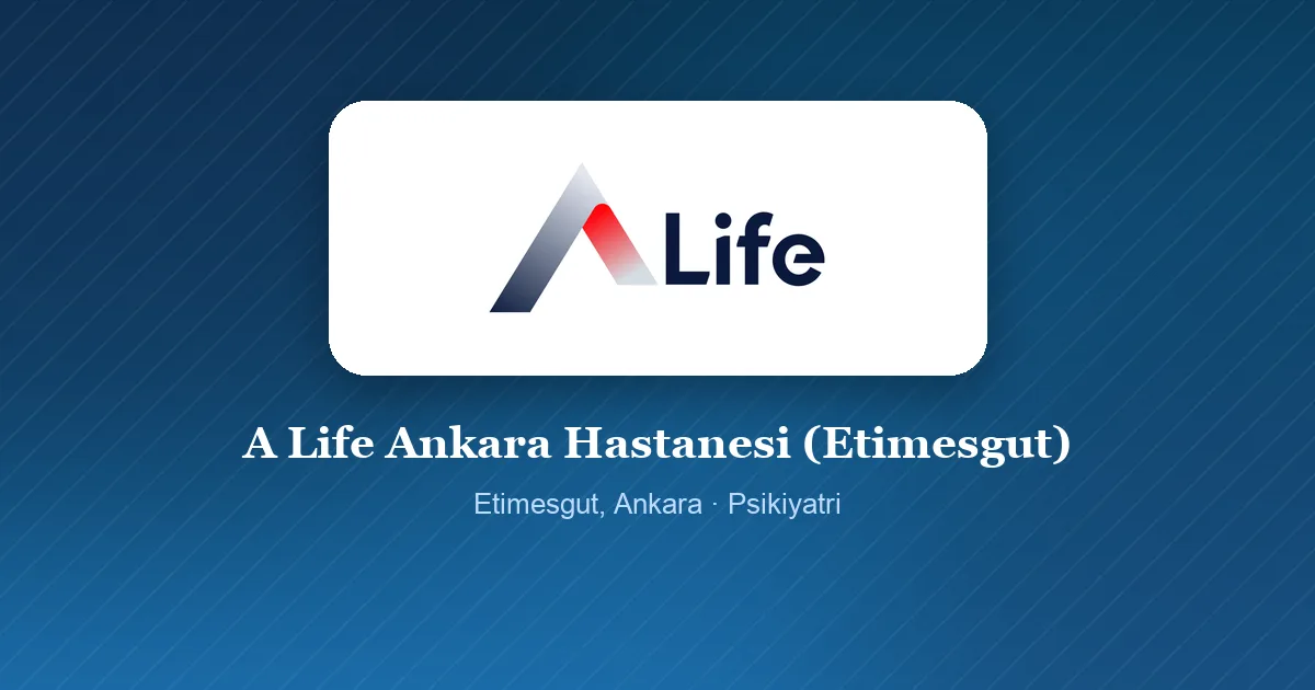 A Life Ankara Hastanesi (Etimesgut) logosu, Etimesgut, Ankara