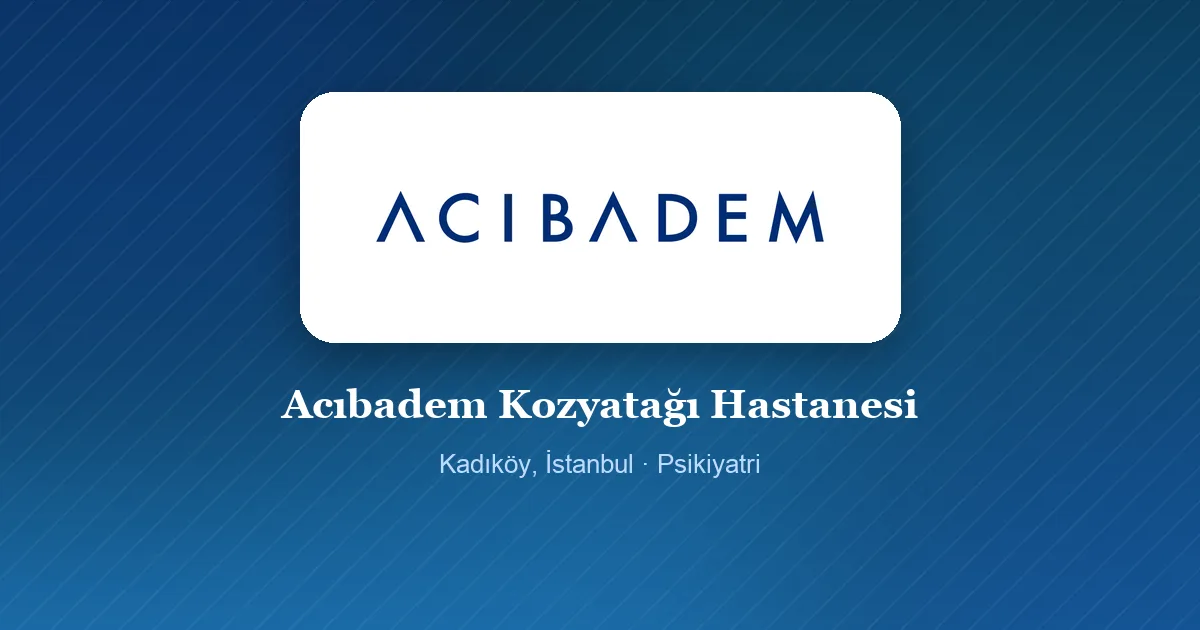 Acıbadem Kozyatağı Hastanesi logosu, Kadıköy, İstanbul