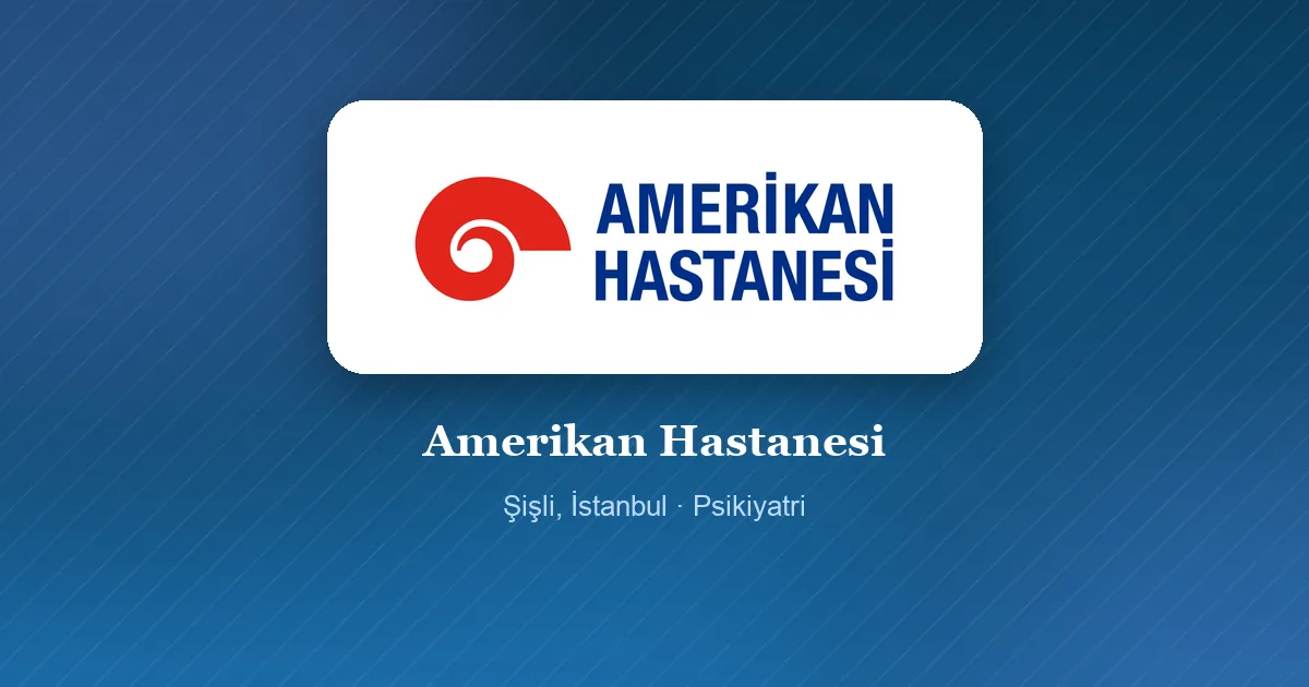Amerikan Hastanesi logosu, Şişli, İstanbul