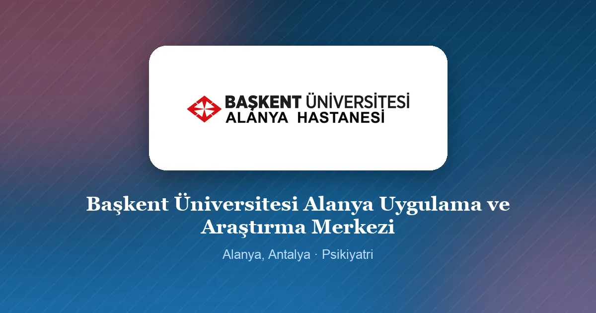 Başkent Üniversitesi Alanya Uygulama ve Araştırma Merkezi logosu, Alanya, Antalya