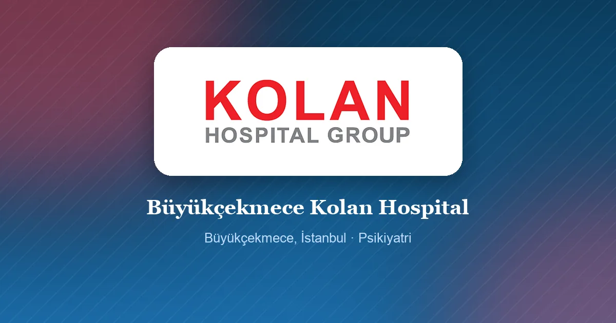 Büyükçekmece Kolan Hospital logosu, Büyükçekmece, İstanbul