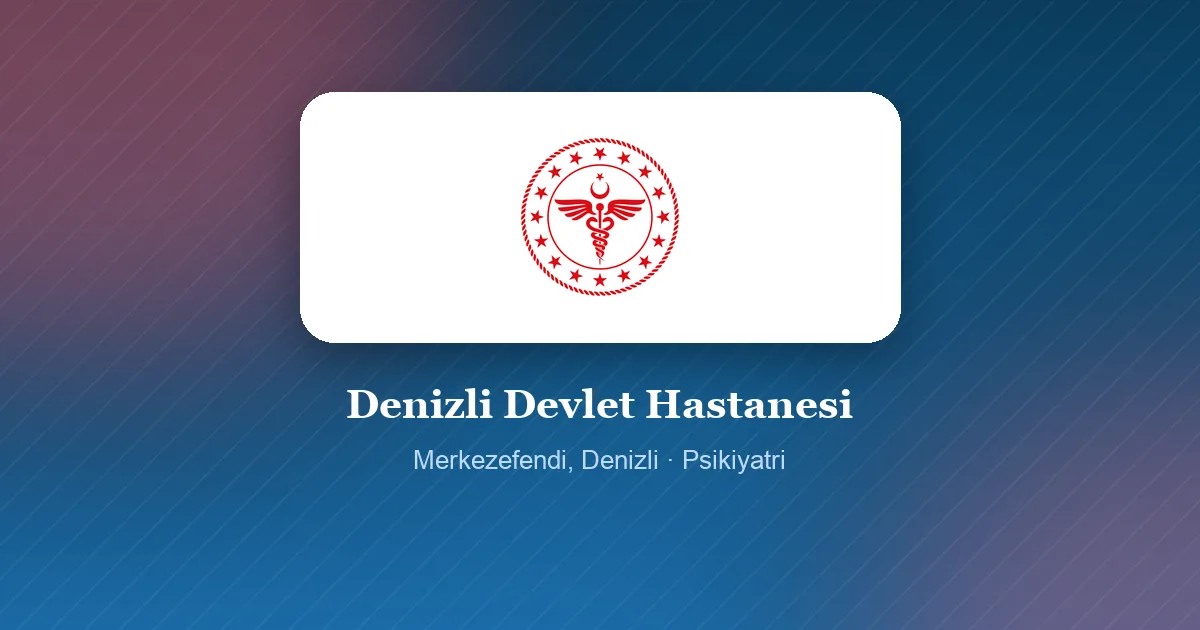 Denizli Devlet Hastanesi logosu, Merkezefendi, Denizli