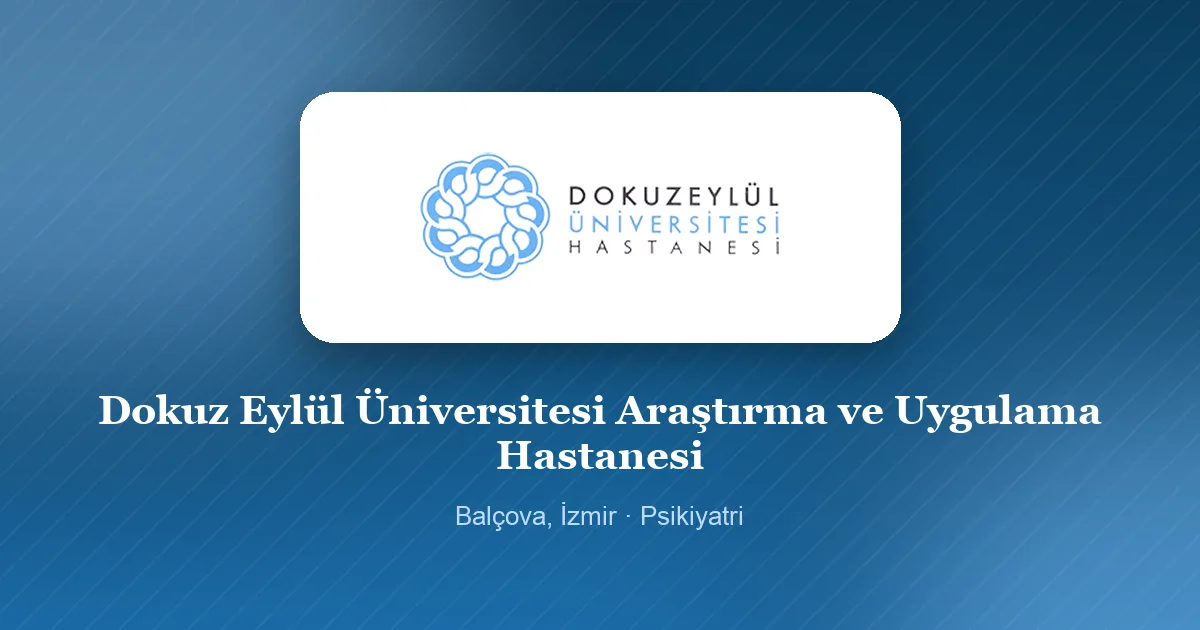Dokuz Eylül Üniversitesi Araştırma ve Uygulama Hastanesi logosu, Balçova, İzmir
