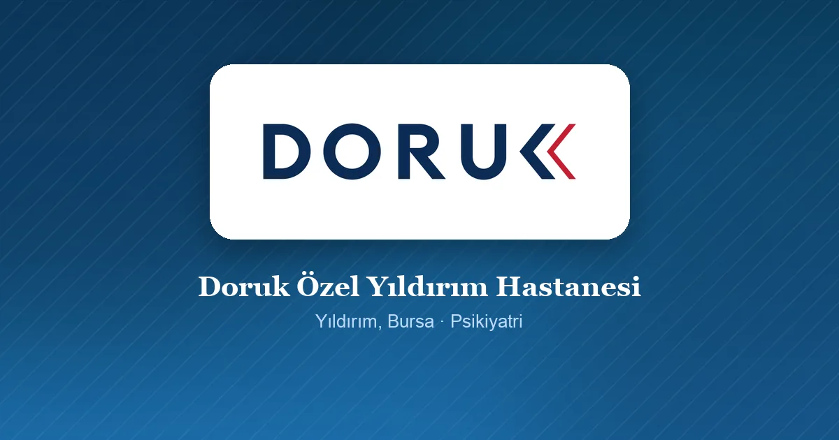Doruk Özel Yıldırım Hastanesi logosu, Yıldırım, Bursa