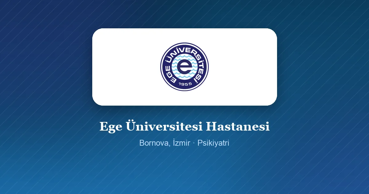 Ege Üniversitesi Hastanesi logosu, Bornova, İzmir