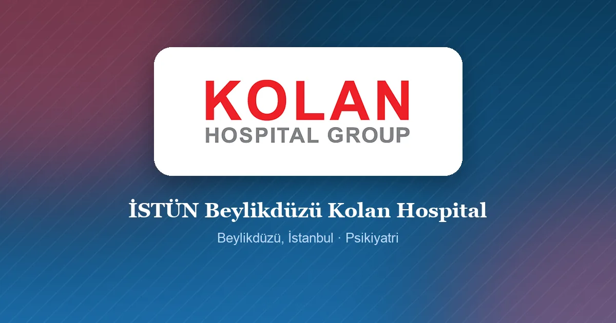 İSTÜN Beylikdüzü Kolan Hospital logosu, Beylikdüzü, İstanbul