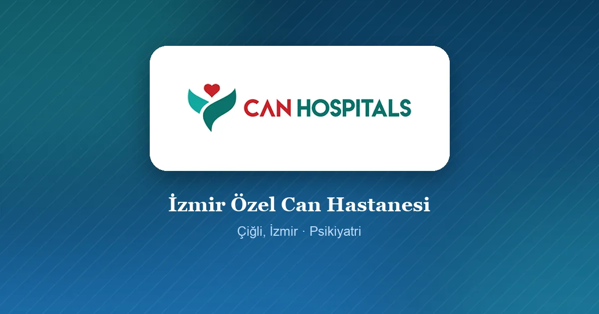 İzmir Özel Can Hastanesi logosu, Çiğli, İzmir