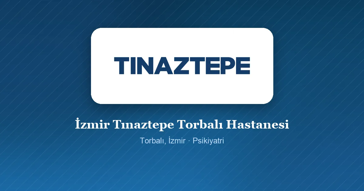 İzmir Tınaztepe Torbalı Hastanesi logosu, Torbalı, İzmir
