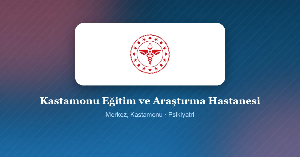 Kastamonu Eğitim ve Araştırma Hastanesi logosu, Merkez, Kastamonu