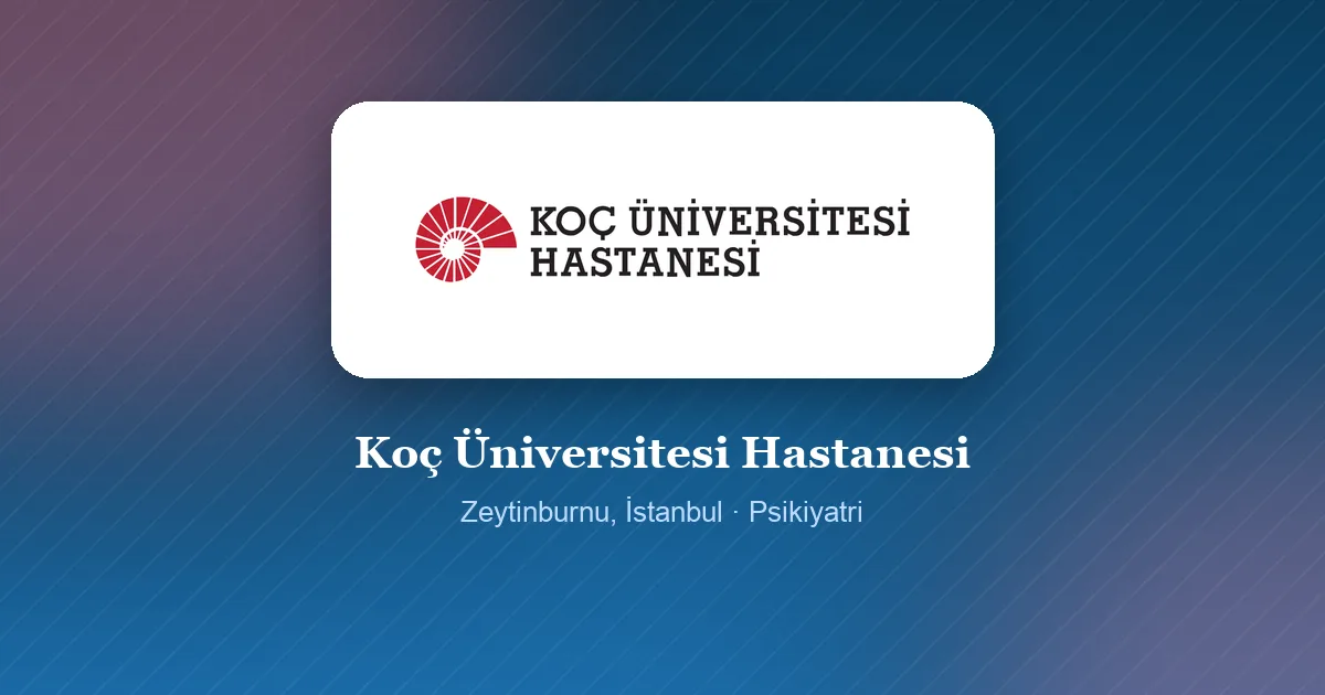 Koç Üniversitesi Hastanesi logosu, Zeytinburnu, İstanbul