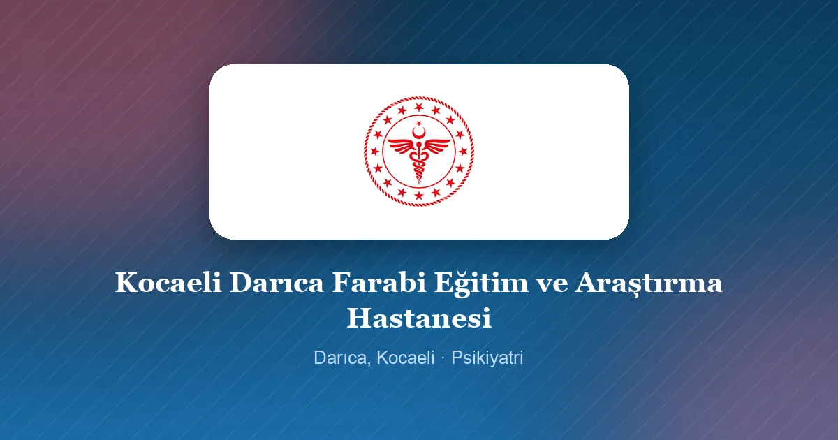 Kocaeli Darıca Farabi Eğitim ve Araştırma Hastanesi logosu, Darıca, Kocaeli
