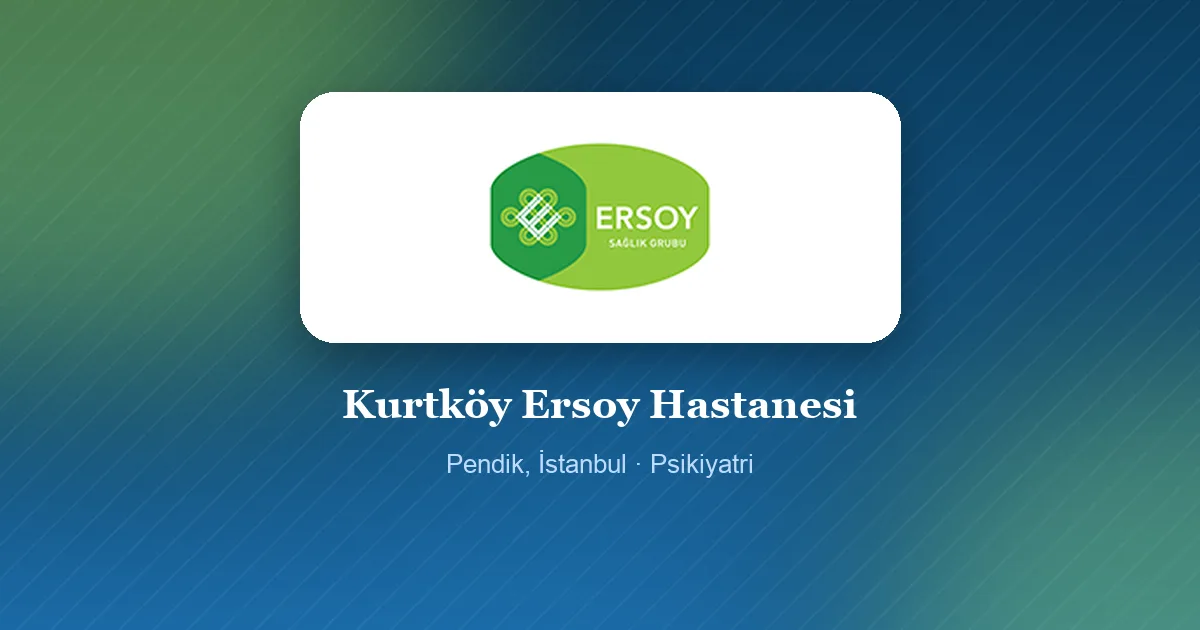 Kurtköy Ersoy Hastanesi logosu, Pendik, İstanbul