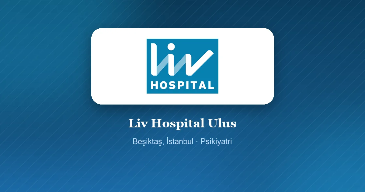 Liv Hospital Ulus logosu, Beşiktaş, İstanbul