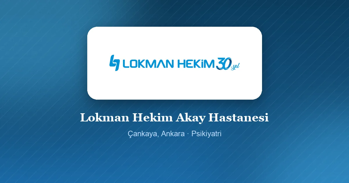 Lokman Hekim Akay Hastanesi logosu, Çankaya, Ankara