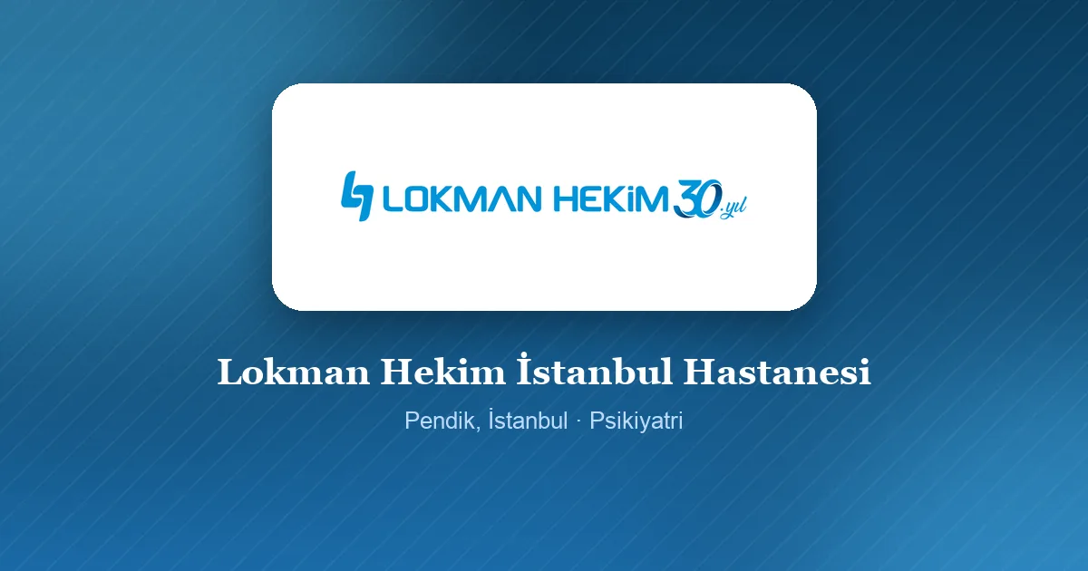 Lokman Hekim İstanbul Hastanesi logosu, Pendik, İstanbul