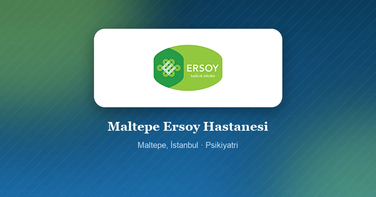 Maltepe Ersoy Hastanesi logosu, Maltepe, İstanbul