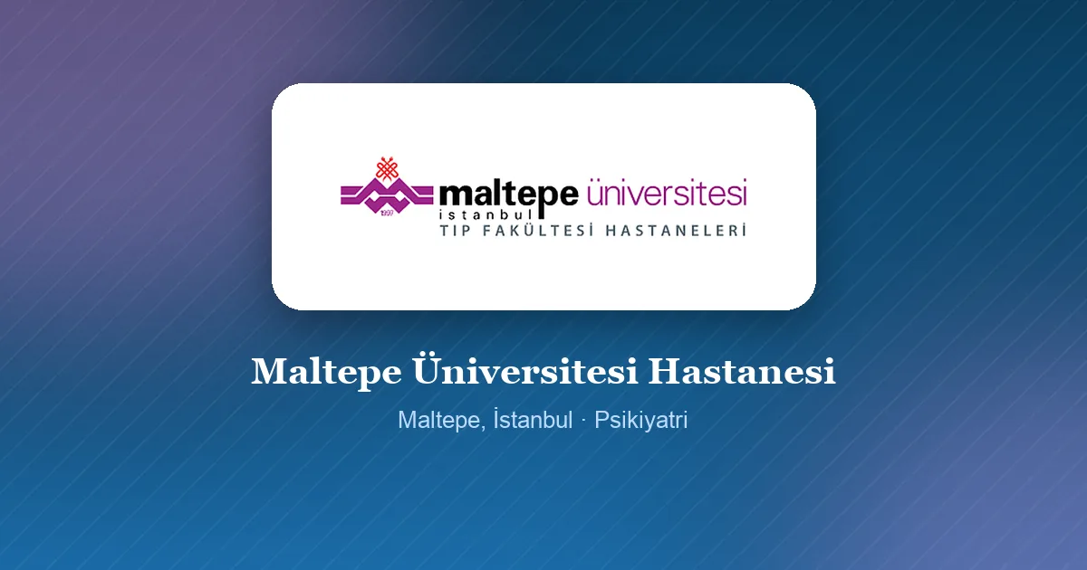 Maltepe Üniversitesi Hastanesi logosu, Maltepe, İstanbul