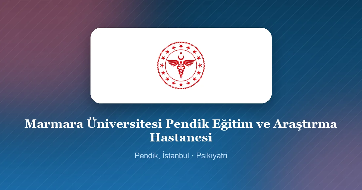 Marmara Üniversitesi Pendik Eğitim ve Araştırma Hastanesi logosu, Pendik, İstanbul