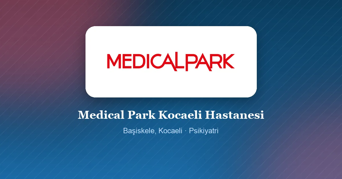 Medical Park Kocaeli Hastanesi logosu, Başiskele, Kocaeli
