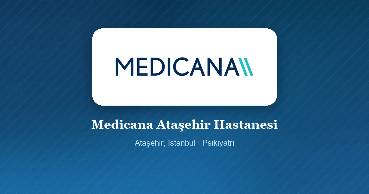 Medicana Ataşehir Hastanesi logosu, Ataşehir, İstanbul