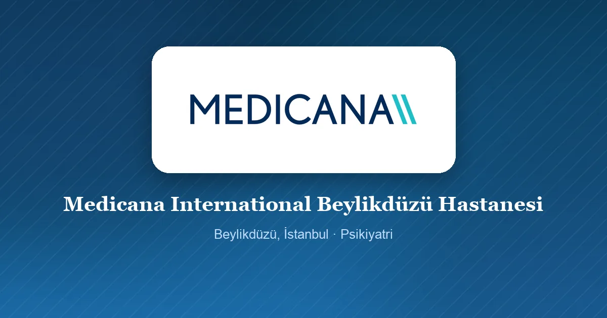 Medicana International Beylikdüzü Hastanesi logosu, Beylikdüzü, İstanbul
