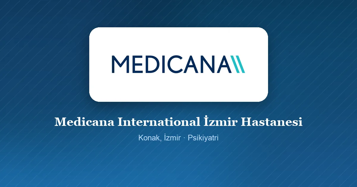 Medicana International İzmir Hastanesi logosu, Konak, İzmir