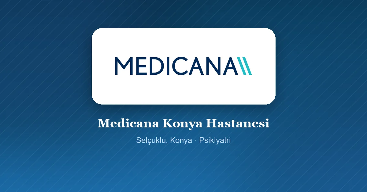 Medicana Konya Hastanesi logosu, Selçuklu, Konya