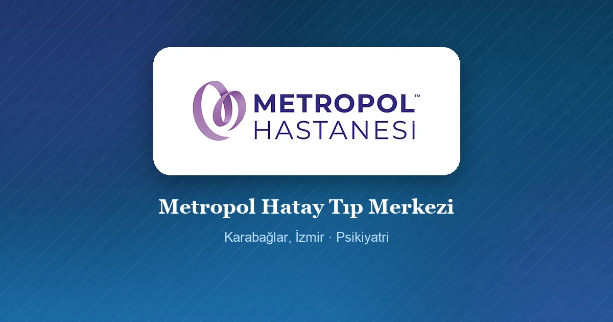 Metropol Hatay Tıp Merkezi logosu, Karabağlar, İzmir