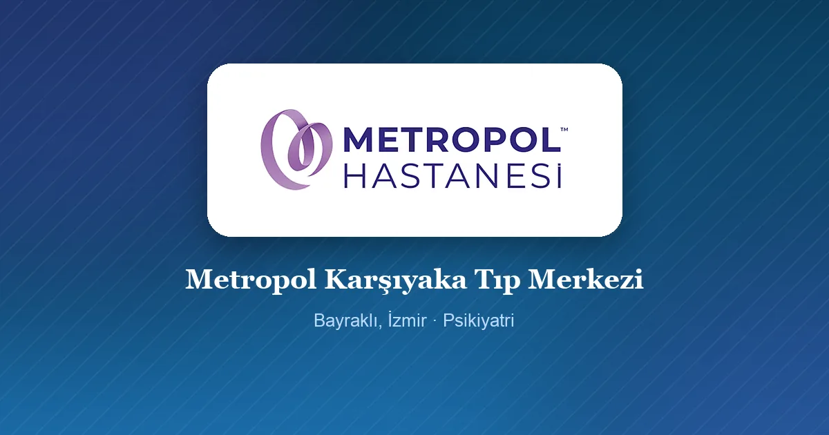 Metropol Karşıyaka Tıp Merkezi logosu, Bayraklı, İzmir