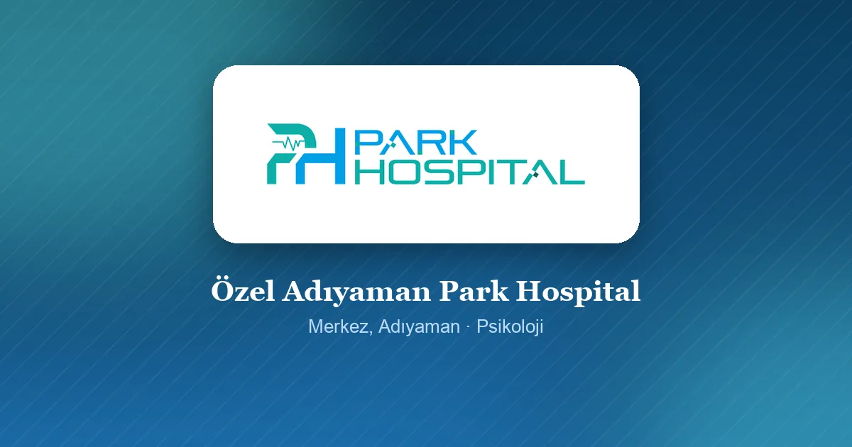 Özel Adıyaman Park Hospital logosu, Merkez, Adıyaman