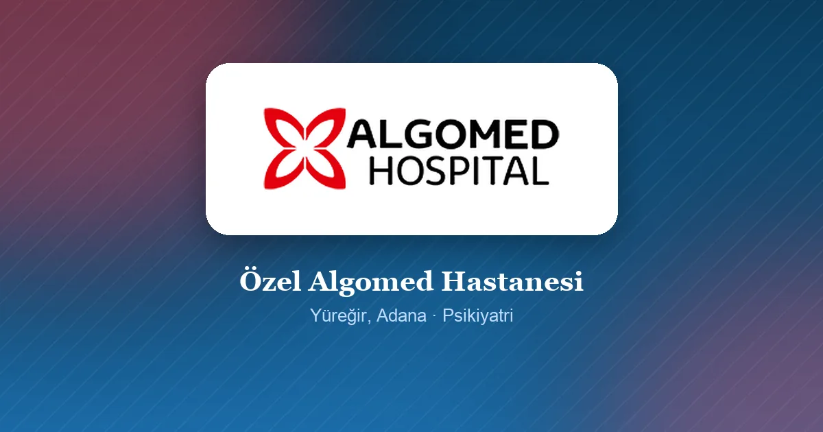 Özel Algomed Hastanesi logosu, Yüreğir, Adana