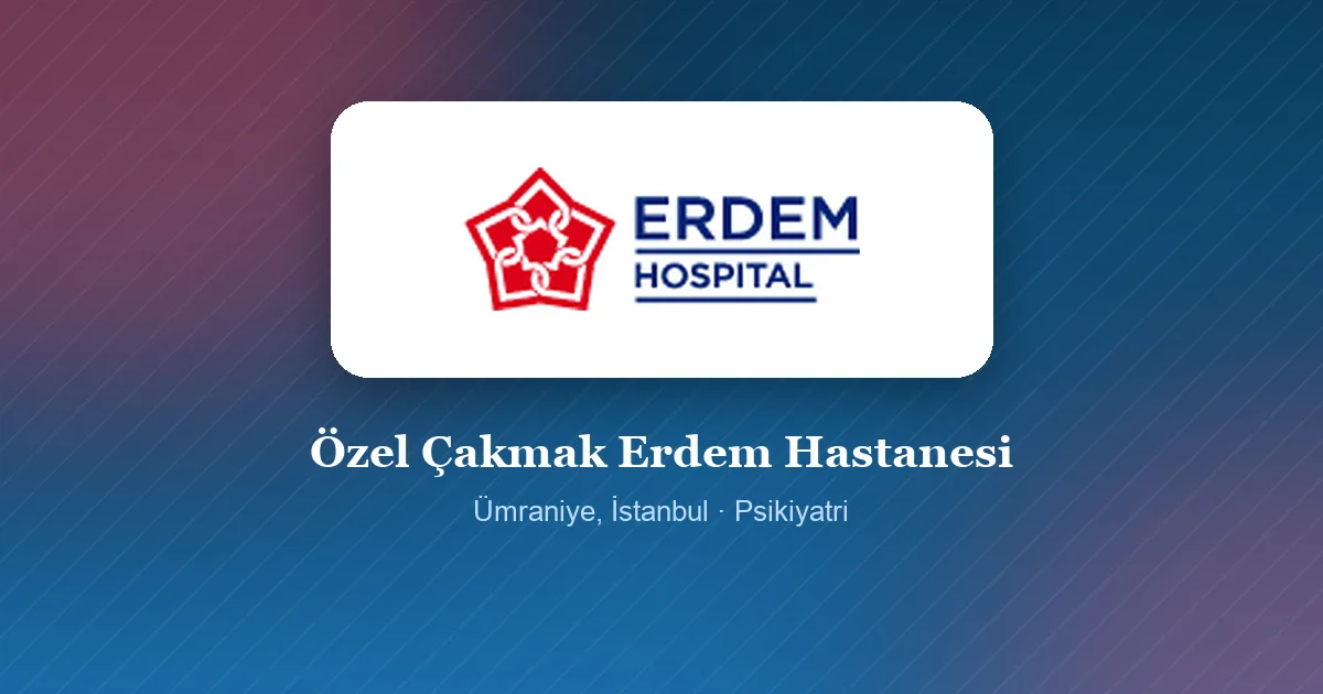 Özel Çakmak Erdem Hastanesi logosu, Ümraniye, İstanbul