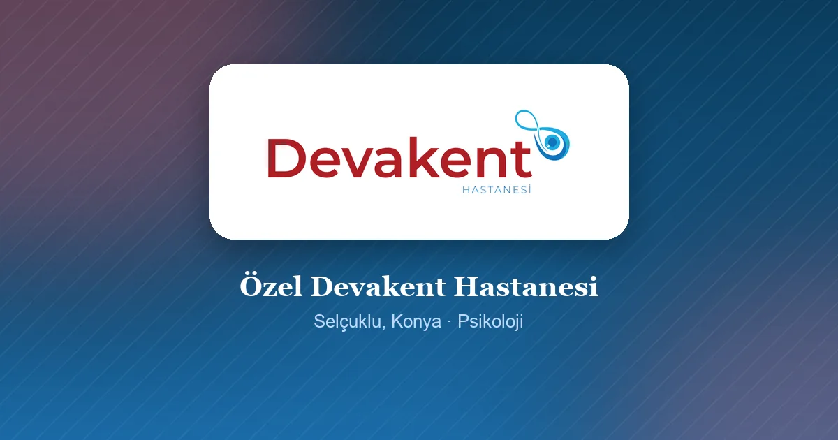 Özel Devakent Hastanesi logosu, Selçuklu, Konya