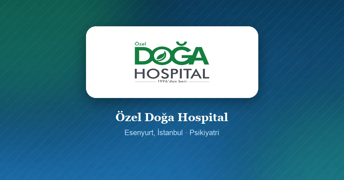 Özel Doğa Hospital logosu, Esenyurt, İstanbul