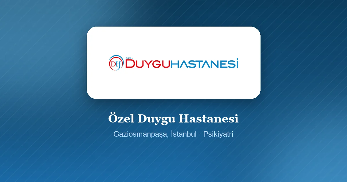 Özel Duygu Hastanesi logosu, Gaziosmanpaşa, İstanbul