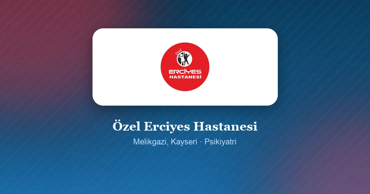 Özel Erciyes Hastanesi logosu, Melikgazi, Kayseri
