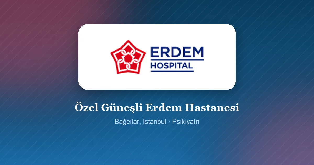 Özel Güneşli Erdem Hastanesi logosu, Bağcılar, İstanbul