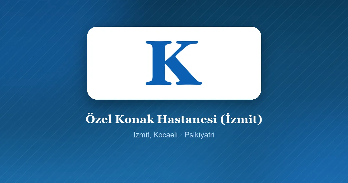 Özel Konak Hastanesi (İzmit) logosu, İzmit, Kocaeli