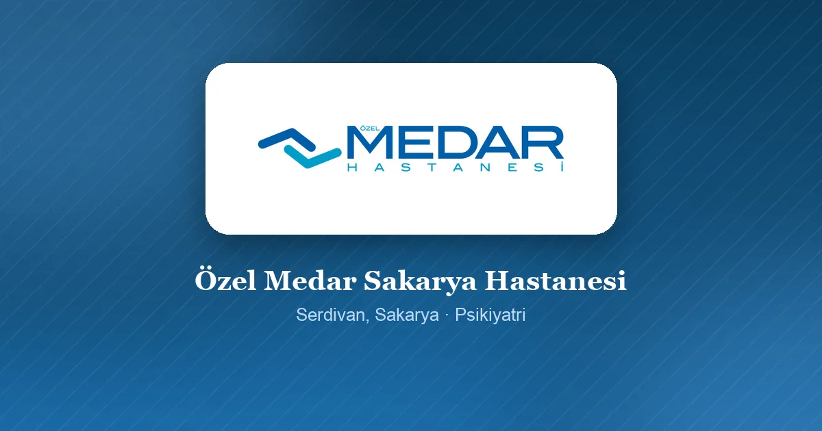 Özel Medar Sakarya Hastanesi logosu, Serdivan, Sakarya