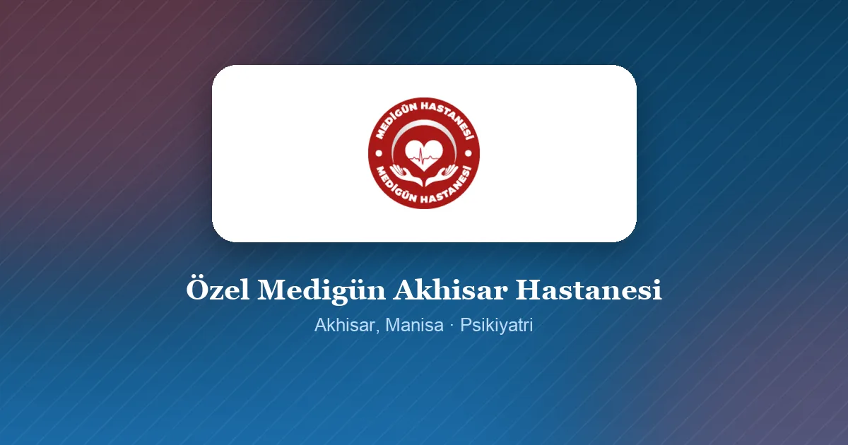 Özel Medigün Akhisar Hastanesi logosu, Akhisar, Manisa