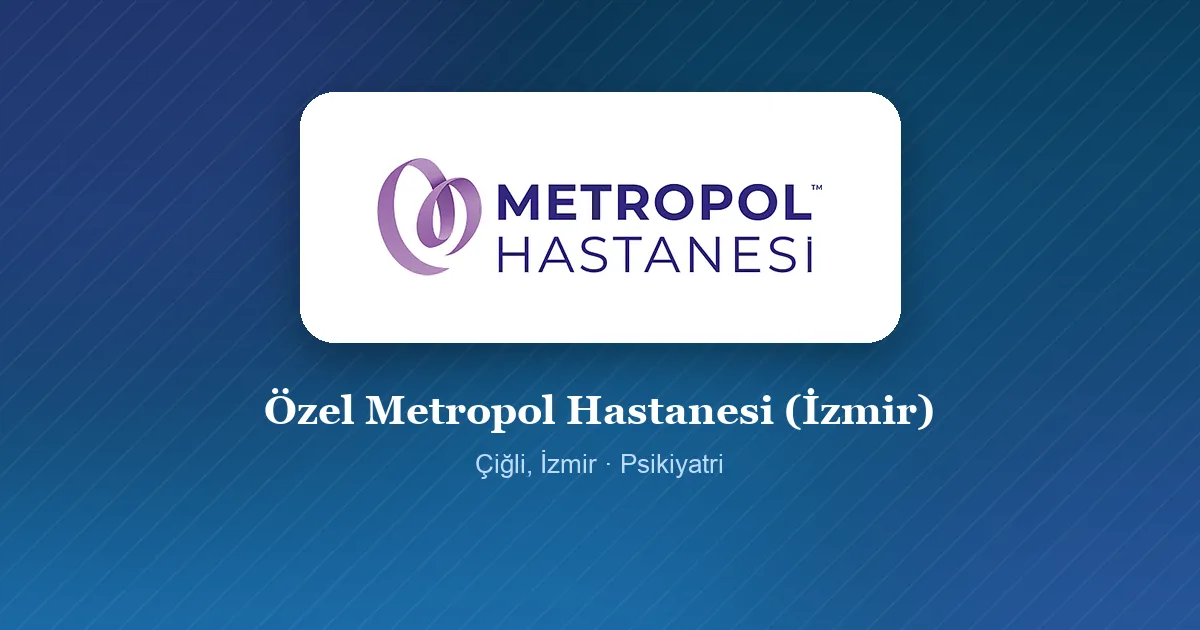 Özel Metropol Hastanesi (İzmir) logosu, Çiğli, İzmir