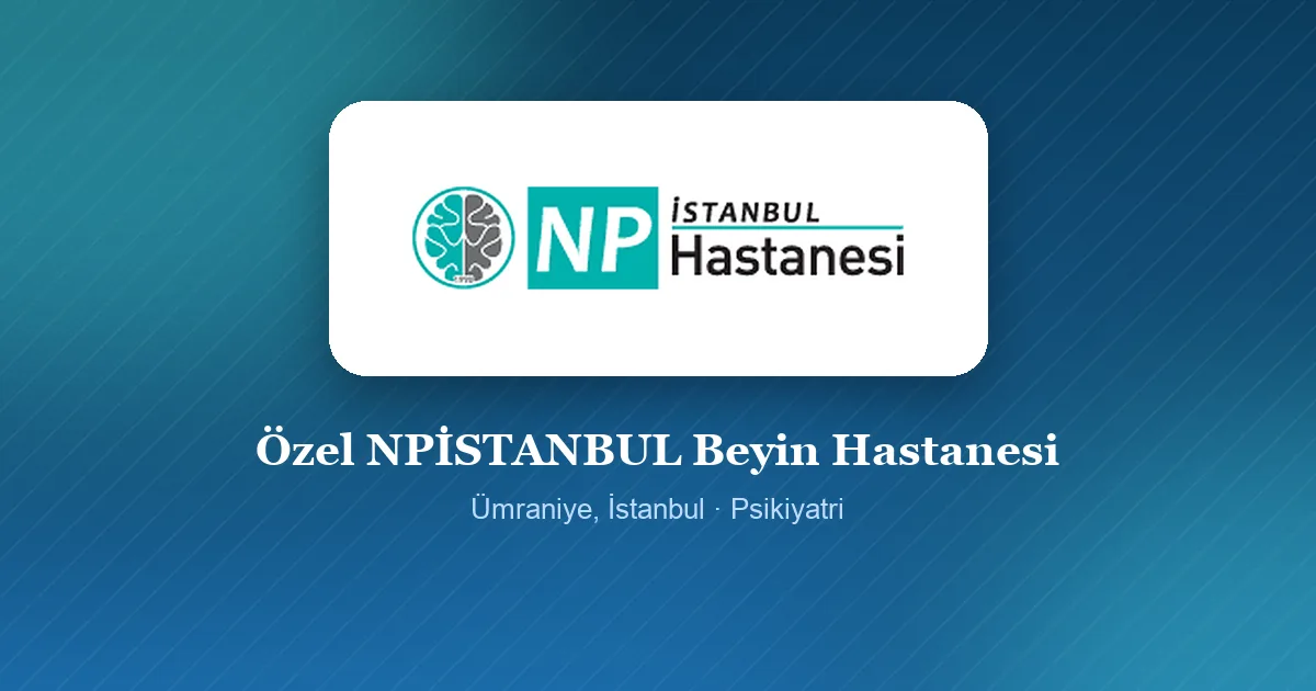 Özel NPİSTANBUL Beyin Hastanesi logosu, Ümraniye, İstanbul