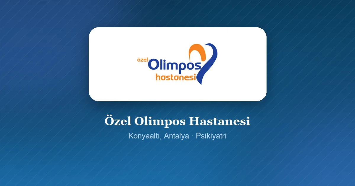 Özel Olimpos Hastanesi logosu, Konyaaltı, Antalya