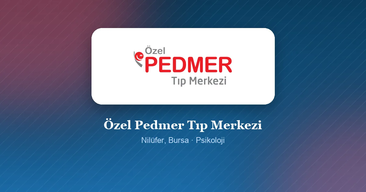 Özel Pedmer Tıp Merkezi logosu, Nilüfer, Bursa