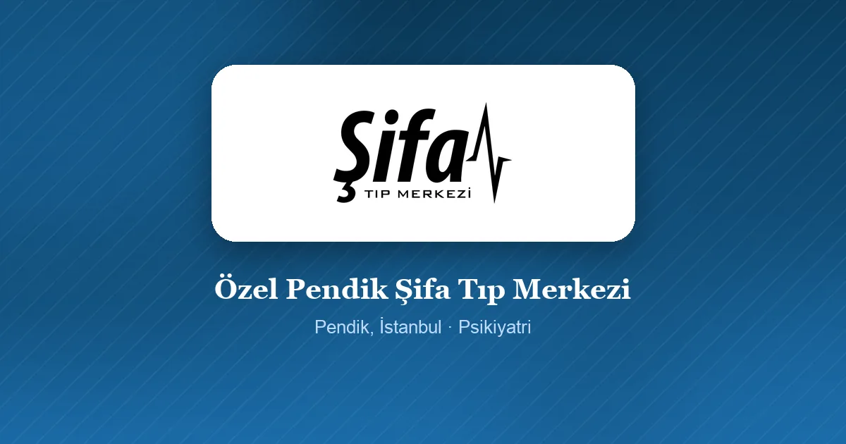 Özel Pendik Şifa Tıp Merkezi logosu, Pendik, İstanbul