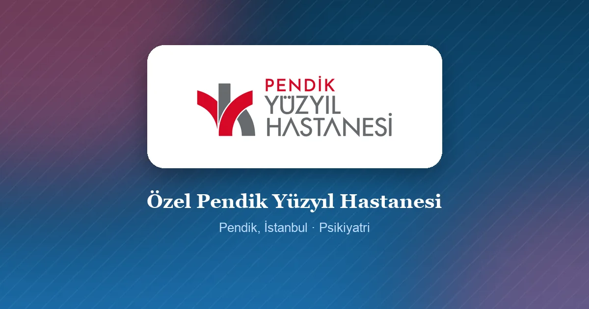 Özel Pendik Yüzyıl Hastanesi logosu, Pendik, İstanbul