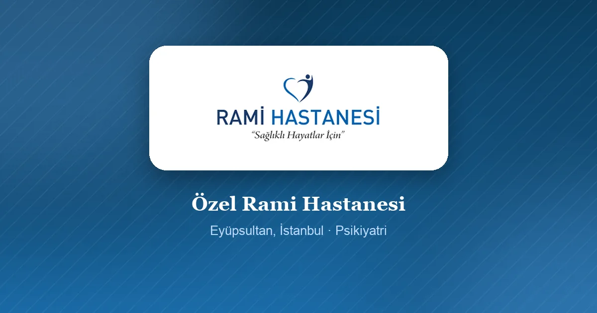 Özel Rami Hastanesi logosu, Eyüpsultan, İstanbul