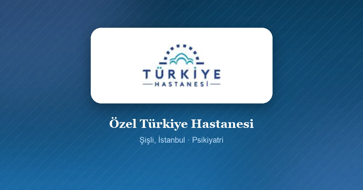 Özel Türkiye Hastanesi logosu, Şişli, İstanbul