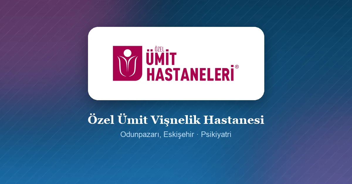 Özel Ümit Vişnelik Hastanesi logosu, Odunpazarı, Eskişehir