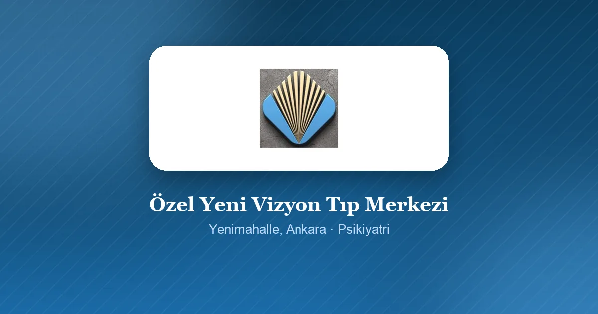 Özel Yeni Vizyon Tıp Merkezi logosu, Yenimahalle, Ankara
